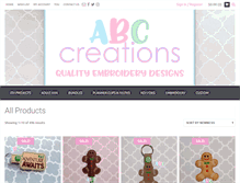 Tablet Screenshot of abccreation.com